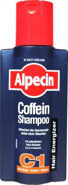 Alpecin kofeīna šampūns C1, stimulē matu saknes, 250 ml