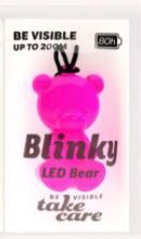 Blinky mirogojošs LED piekariņš lācis roza