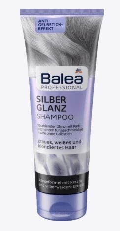 Balea Professional šampūns Silberglanz , sirmiem, baltiem un  balinātiem matiem, 250 ml art. 1028