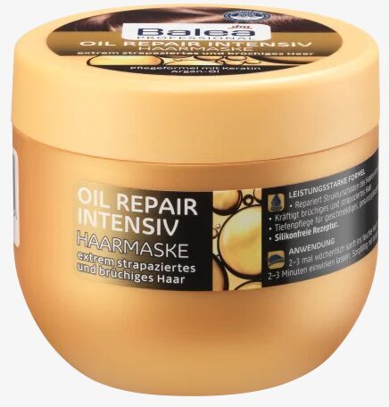 Balea Professional Oil Repair Intensiv matu atjaunojoša maska ​​ar argana eļļu un keratīnu, 300ml art. 1044