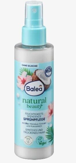 Balea natural beauty kopjošais izsmidzināmais līdzeklis ar organisko hibiska ekstraktu un kokosriekstu pienu, 150 ml