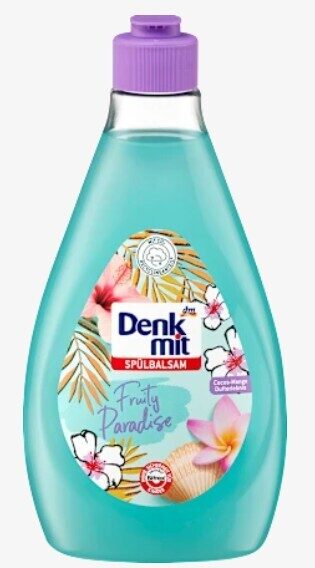 Denkmit trauku mazgājamais līdzeklis Fruity Paradise ar augļu aromātu, 500 ml 