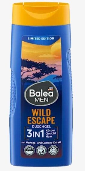 Balea MEN dušas želeja Wild Escape 3in1, 300 ml