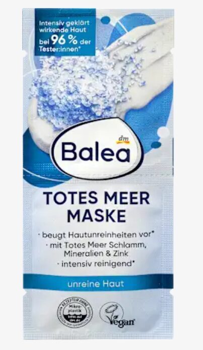 Balea sejas maska ar nāves jūras dūņām, minerāļiem, cinku un aļģu ekstraktu, problemātiskai ādai, (2x8 ml), 16 ml
