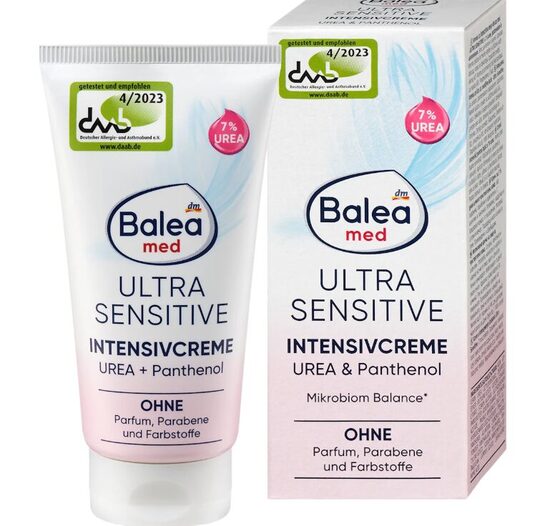 Balea MED Ultra sensitive intensīvais krēms UREA sejai, 50 ml