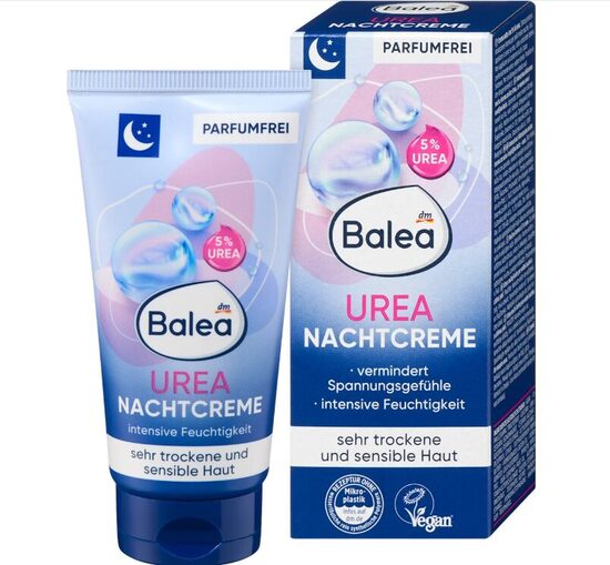 Balea nakts krēms UREA, 50 ml, ļoti sausai ādai
