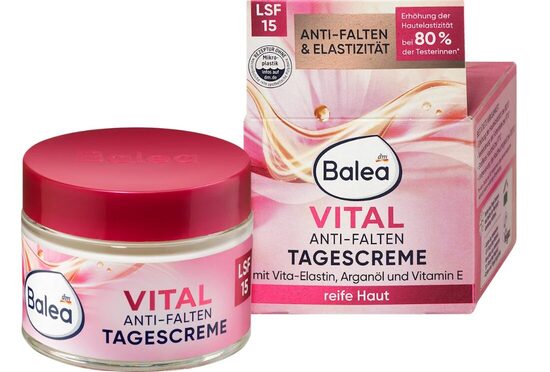 Balea VITAL sejas pretgrumbu dienas krēms, nobriedušai ādai, SPF 15 50 ml