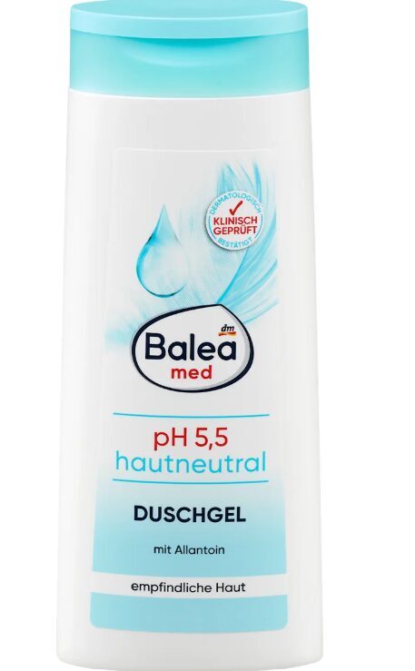 Balea MED ph 5,5 dušas želeja, 300 ml jūtīgai ādai