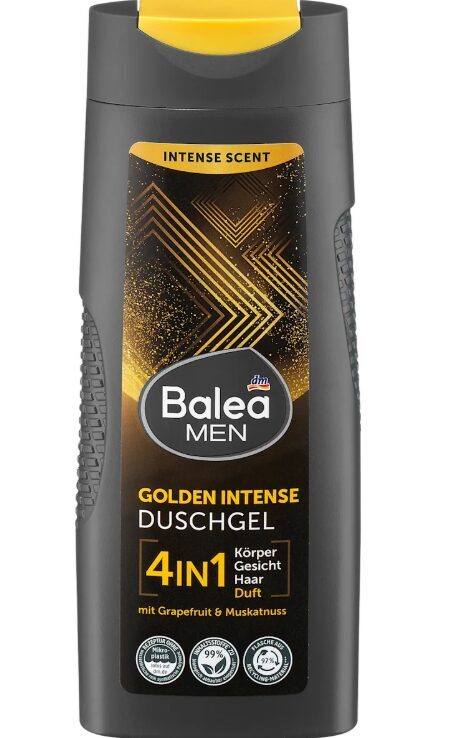 Balea MEN dušas želeja Golden Intense, 300 ml