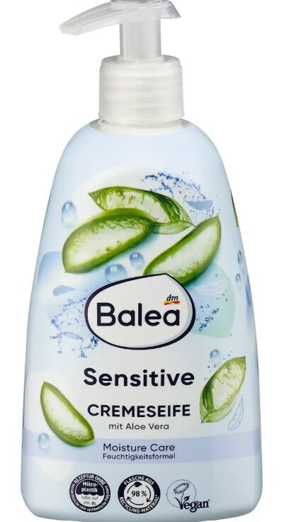 Balea krēmveida roku ziepes sensitive ar alveju, 500 ml