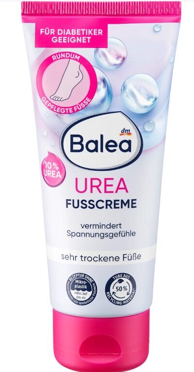 Balea kāju krēms Urea, ļoti sausām kājām, 100 ml