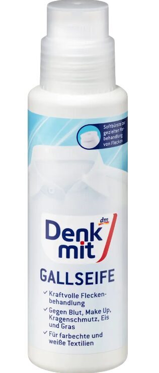 Denkmit traipu tīrīšanas žults ziepes ar birstīti, atsevišķiem traipiem, 250 ml