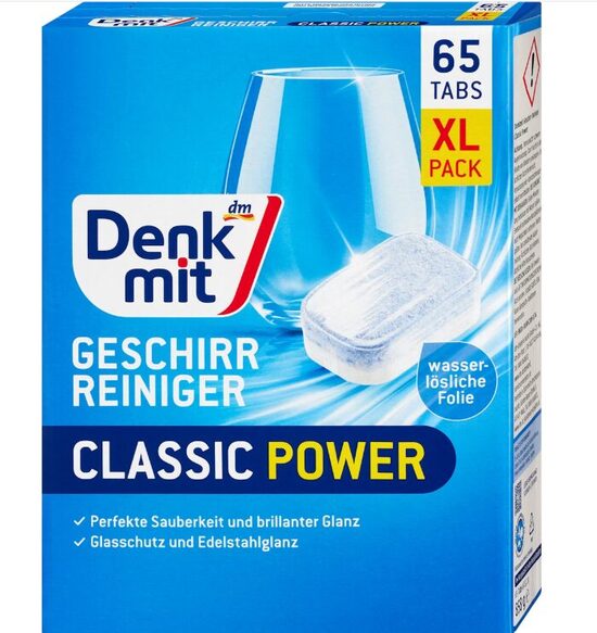 Denkmit Classic trauku mazgāšanas kapsulas trauku mazgājamai mašīnai, 65 gb.
