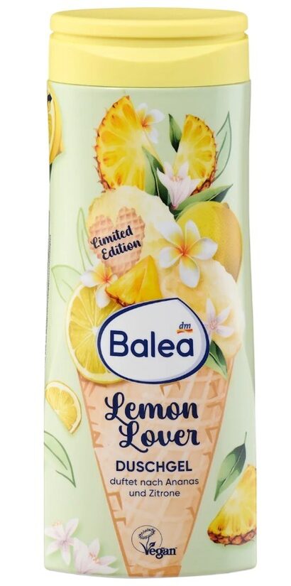 Balea dušas želeja Lemon Lover ar ar citrona un ananasu smaržu, 300 ml