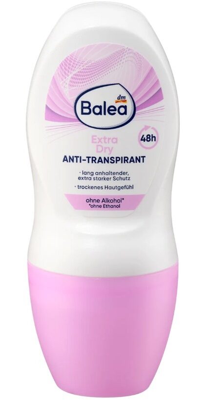 Balea antiperspirants  Roll On Extra Dry, 50 ml