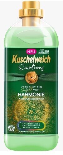 Kuschelweich veļas mīkstinātājs Emotions Harmonie, ar aromātu svaigumam, 38 mazg.reizēm