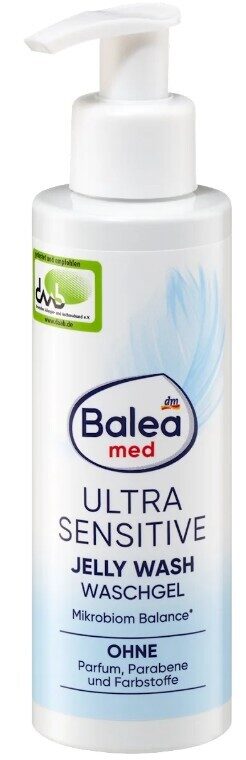 Balea Med Jelly Wash Ultra sensitive mazgāšanas līdzeklis sejai, 150 ml
