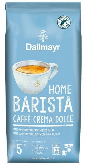 Kafijas pupiņas Dallmayr Home Barista Caffe Crema Dolce 1 kg