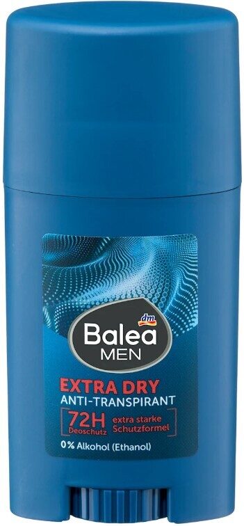 Balea Men Balea antitransperants Extra Dry dezodorants zīmulis, 50 ml