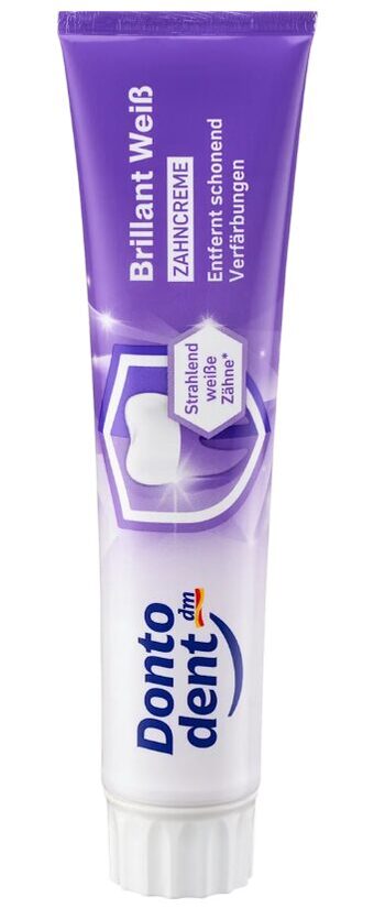 Dontodent zobu pasta Brilliant Weiss, mirdzoši balts, 125 ml