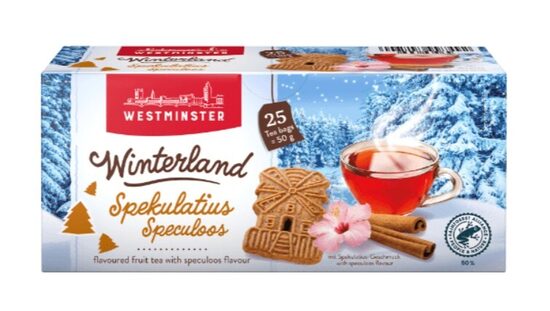 Westminster Winterland piparkūkas garšas tēja maisiņos, 25gb, 50g