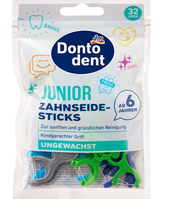 Dontodent starpzobu tīrīšanas kociņi Junior no 6 gadu vecuma, 32 gb
