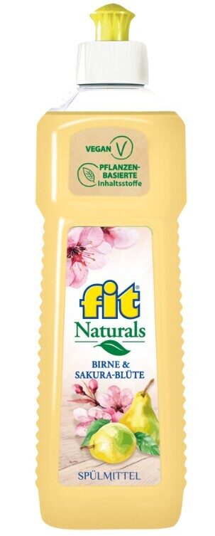 fit trauku mazgāšanas līdzeklis ar bumbieru un sakuras ziedu smaržu,  500 ml