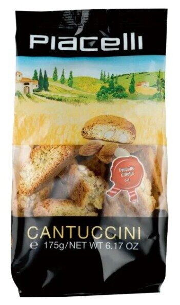 Piacelli Cantuccini cepumi ar mandelēm, 175 g