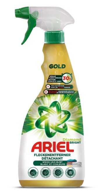 Ariel Gold īpaši ātra traipu apstrāde, aerosols baltai un krāsainai veļai, 750 ml