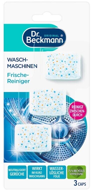 Dr.Beckmann veļas mazgājamās mašīnas tīrīšanas kapsulas 3 gab