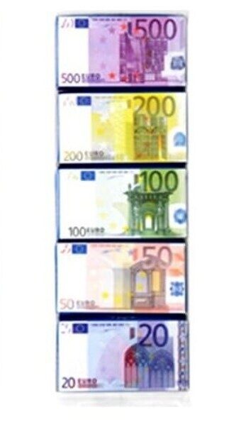 Maitre Truffout piena šokolādes eiro banknotes 5 gab, 75 g