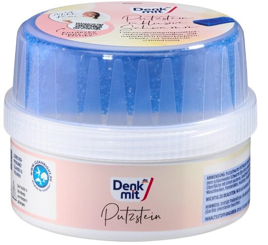 Denkmit Putzstein abrazīvs universāls tīrīšans līdzeklis ar sūkli, 400 g