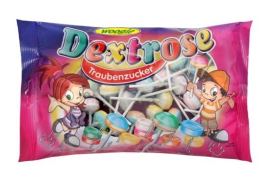Woogie Dekstrozes konfektes uz kāta, 400 g