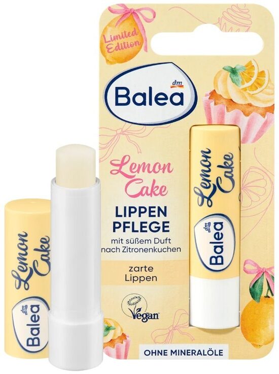 Balea lūpu kopšanas balzāms lemon cake ar citronkūkas smaržu, 4,8 g