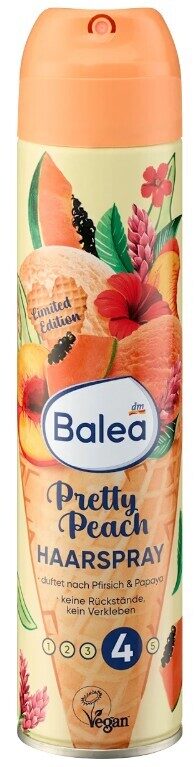 Balea matu laka Pretty Peach, ar persiku un papajas smaržu, 300 ml