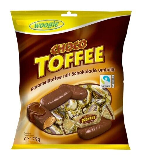 Woogie šokolādes karameles 175 g