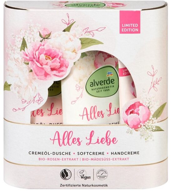 alverde dabas kosmētika dāvanu komplets "Alles Liebe"