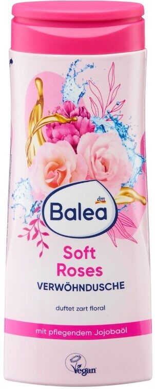 Balea dušas želeja Soft Roses ar maigu rožu aromātu, 300 ml