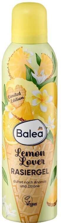 Balea skūšanās želeja Lemon Lover ar citrona un ananasu smaržu, 200 ml