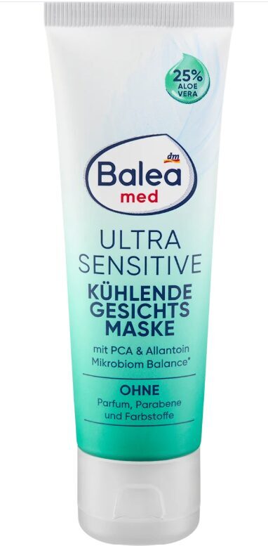 Balea MED atvēsinoša sejas maska īpaši jutīgai ādai ultra sensitive, 50 ml