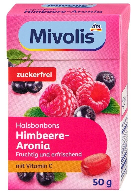 Mivolis ledenes ar aveņu un aronijas garšu, bez cukura, 50 g