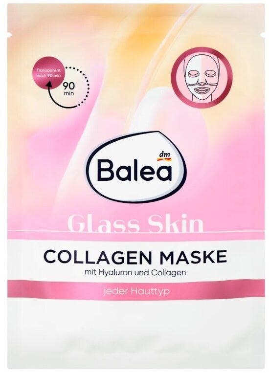 Balea Glas Skin kolagēna auduma maska, 1 gb.