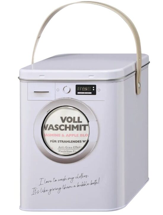 Denkmit veļas mazgāšanas pulveris baltai un gaišai veļai Jasmine &Apple Blossom metāla kārbā, 20 WL