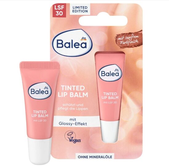 Balea tonējošais lūpu kopšanas balzāms Tinted Lip Balm ar SPF 30