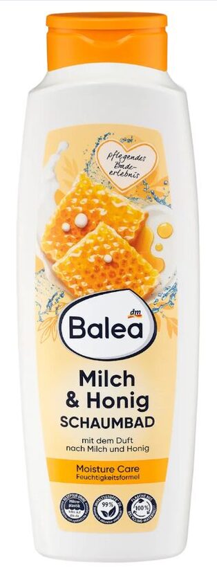 Balea vannas putas ar ar Piena un Medus aromātu, 750 ml