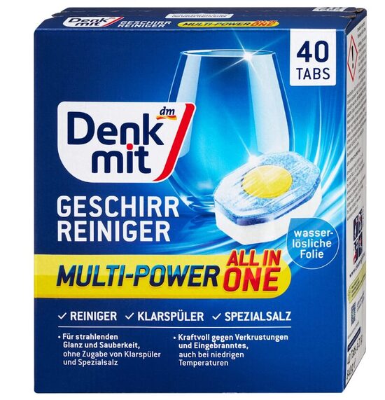 Denkmit Multi-Power all in one mazgāšanas kapsulas trauku mazgājamai mašīnai, 40 gb.
