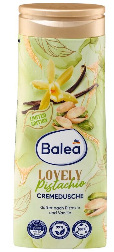 Balea krēmveida dušas želeja Lovely Pistachio, ar pistāciju un vaniļas smaržu 300 ml