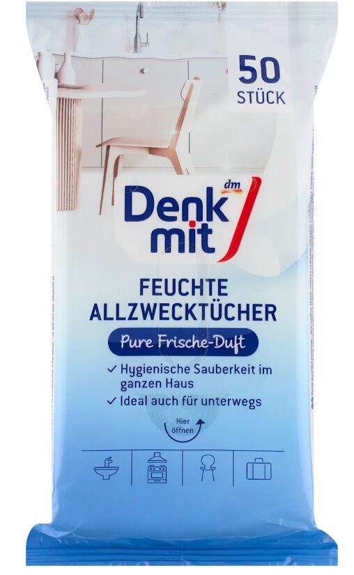 Denkmit mitrās grīdas lupatas Pure Frische, 15 gab