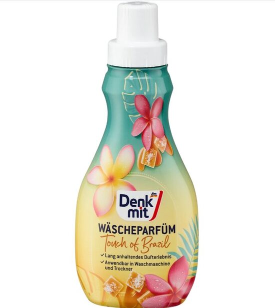 Denkmit veļas smaržas Touch of Brazil ar ekzotisku augļainu smaržu, 400 ml
