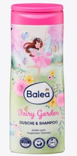 Balea bērnu dušas želeja un šampūns 2in1 Fairy Garden, 300 ml